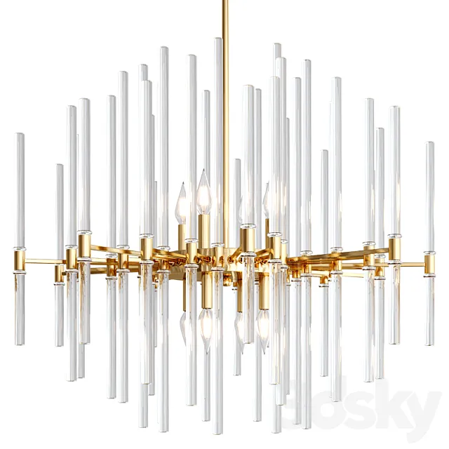 DIVINE Wide Chandelier 3D Model DIVINE Wide Chandelier 3D Model