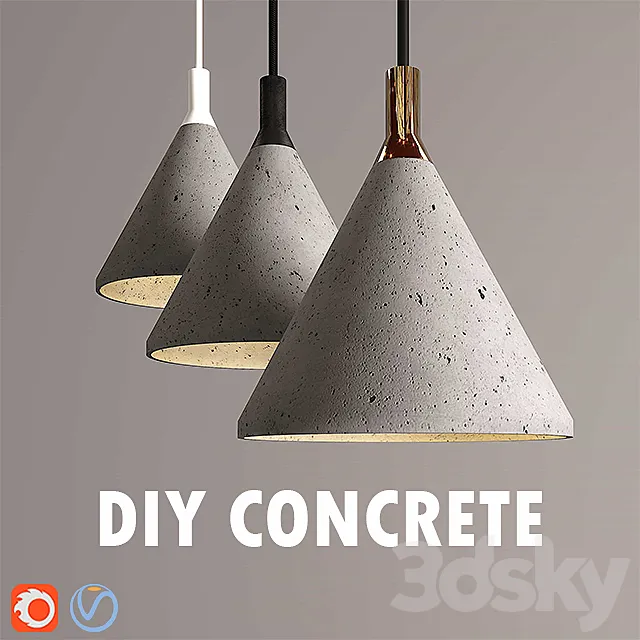 diy concrete 3D Model