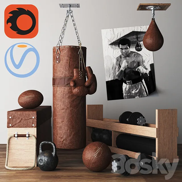 DIY Home Gym In A Box 3D Model