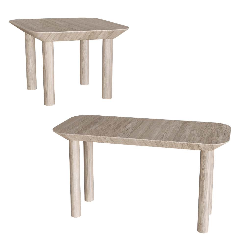 DIZA Collective  – Bench and stool ToTo 3D Model
