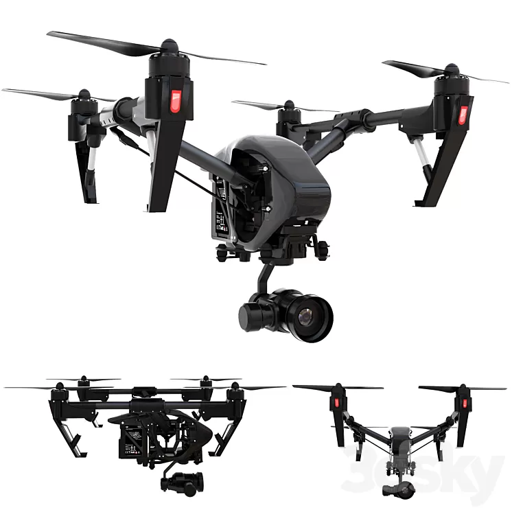 DJI Inspire 1 PRO 3D Model