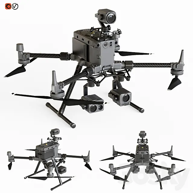 DJI Matrice 300 RTK Combo Drone 3D Model