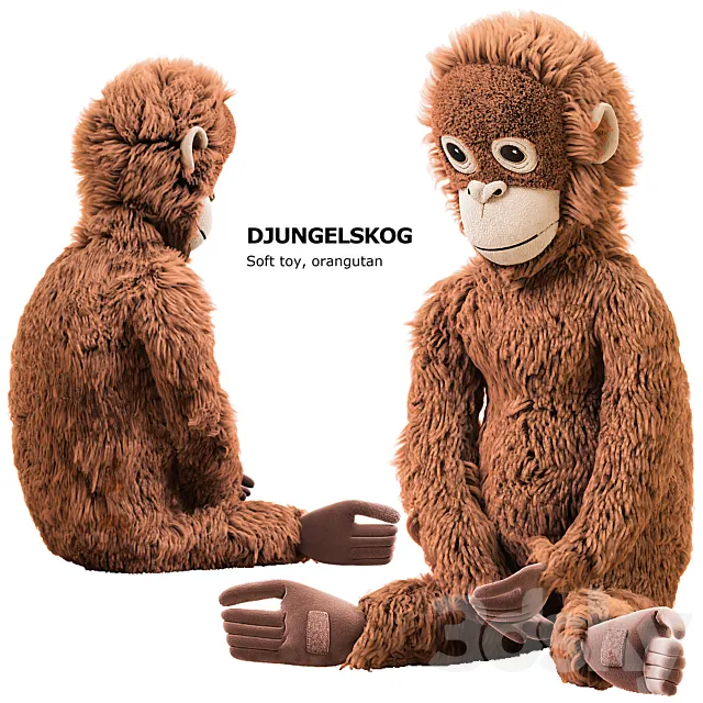 DJUNGELSKOG Soft toy orangutan Ikea _ soft toy DUNGELSKOGEN orangutan Ikea 3D Model DJUNGELSKOG Soft toy orangutan Ikea _ soft toy DUNGELSKOGEN orangutan Ikea 3D Model