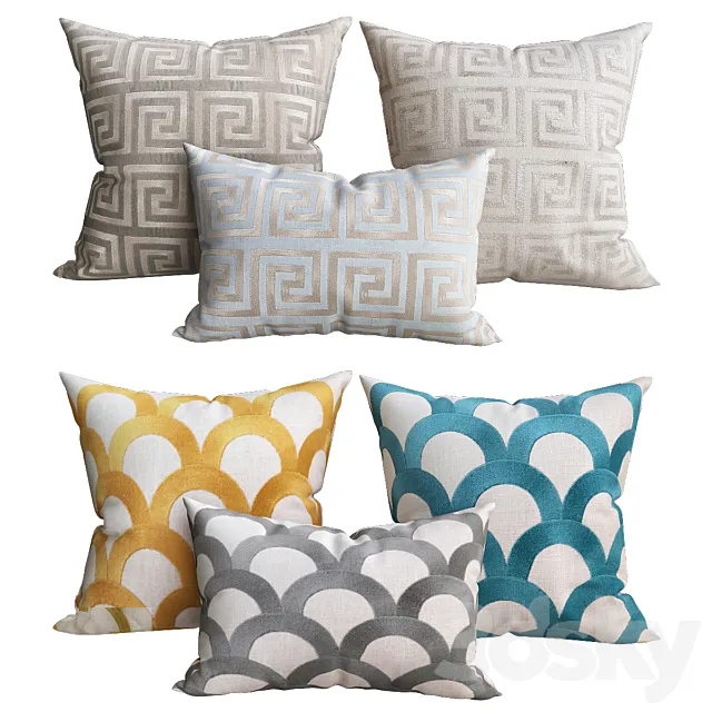 DL-Rhein Pillows_2 3D Model DL-Rhein Pillows_2 3D Model