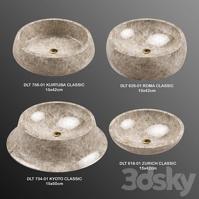 DLT_Bathroom Stone Collection part_2 3D Model DLT_Bathroom Stone Collection part_2 3D Model