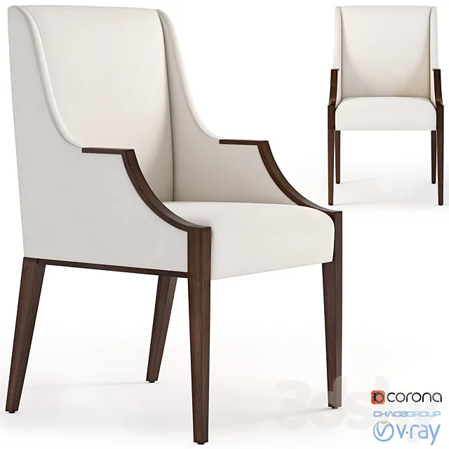 Dmitriy & Co Lisse ArmChair 3D Model