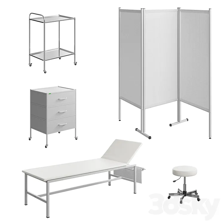 Doctor's Office Furniture Kit 3D Model Free Download Doctor's Office Furniture Kit 3D Model Free Download