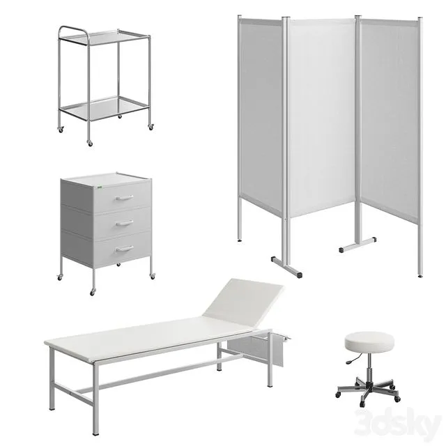 Doctor’s Office Furniture Kit 3D Model Doctor’s Office Furniture Kit 3D Model