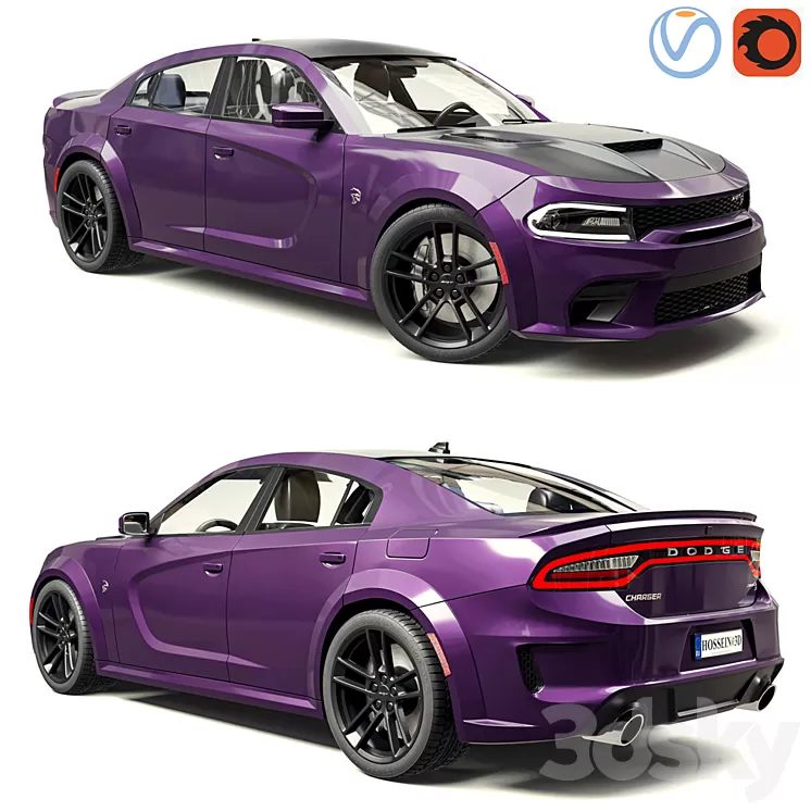 Dodge Charger SRT Hellcat Redeye 2021 3D Model Free Download