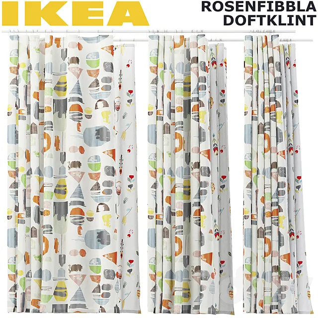 DOFTKLINT. ROSENFIBBLA SET 3DModel