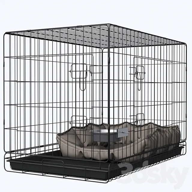 Dog cage 3D Model