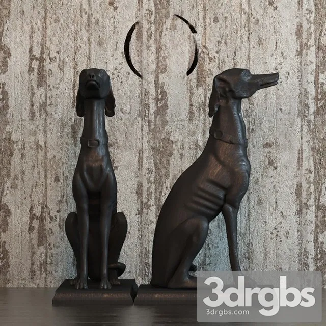 Dog Sculpture 3D Model Download
