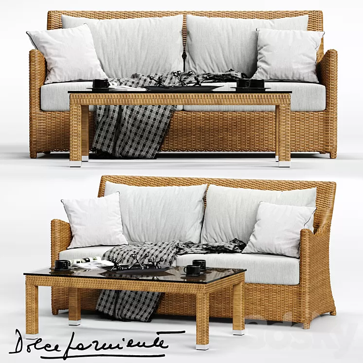 Dolcefarniente SCAURI Sofa 3D Model
