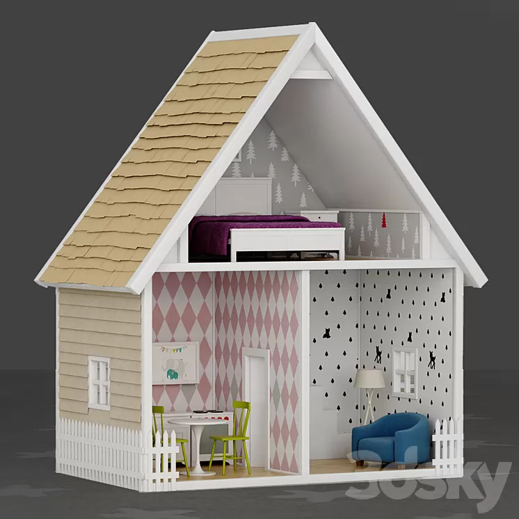 Doll house 3D Model
