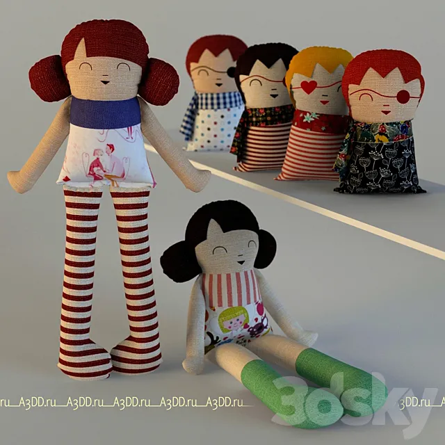 Dolls 3D Model Dolls 3D Model