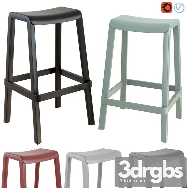 Dome Bar Stool 3D Model Download