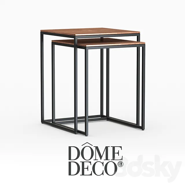Dome deco coffee tables 3D Model Dome deco coffee tables 3D Model