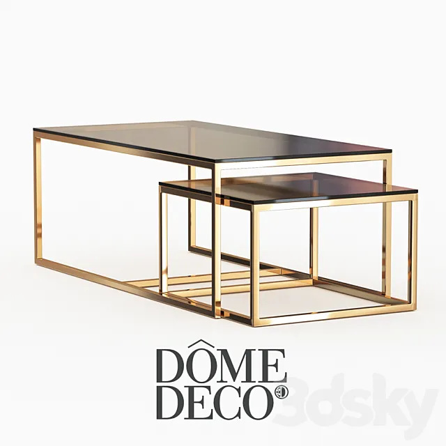 Dome deco coffee tables 3D Model Dome deco coffee tables 3D Model