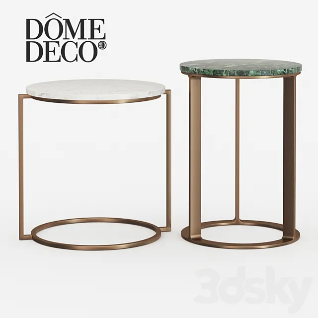 Dome Deco set of coffee tables 3D Model