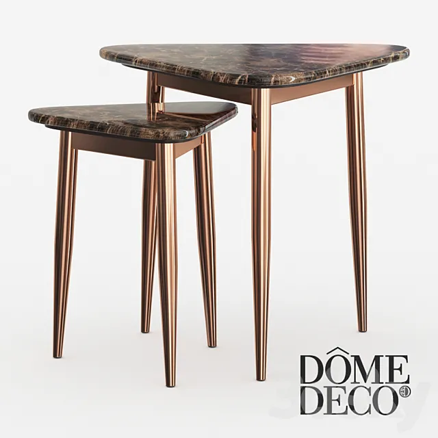Dome Deco set of coffee tables 3D Model