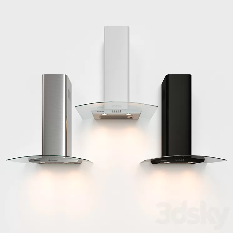 Dome hood with RCH 2620 glass 3D Model