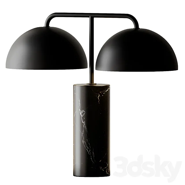 Domes Black Marble Table Lamp by Cb2 Exclusive 3DModel