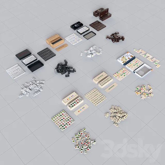Dominoes 3D Model
