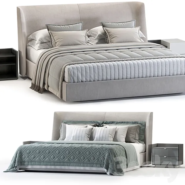 Domkapa Echo Bed 3DModel Domkapa Echo Bed 3DModel