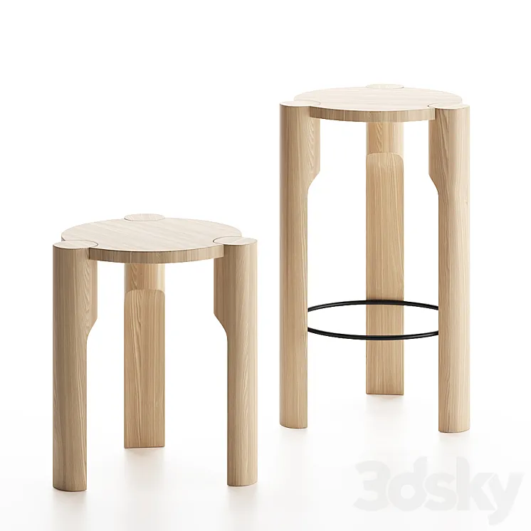 DOMUS | Stools By Omelett Editions 3D Model Free Download
