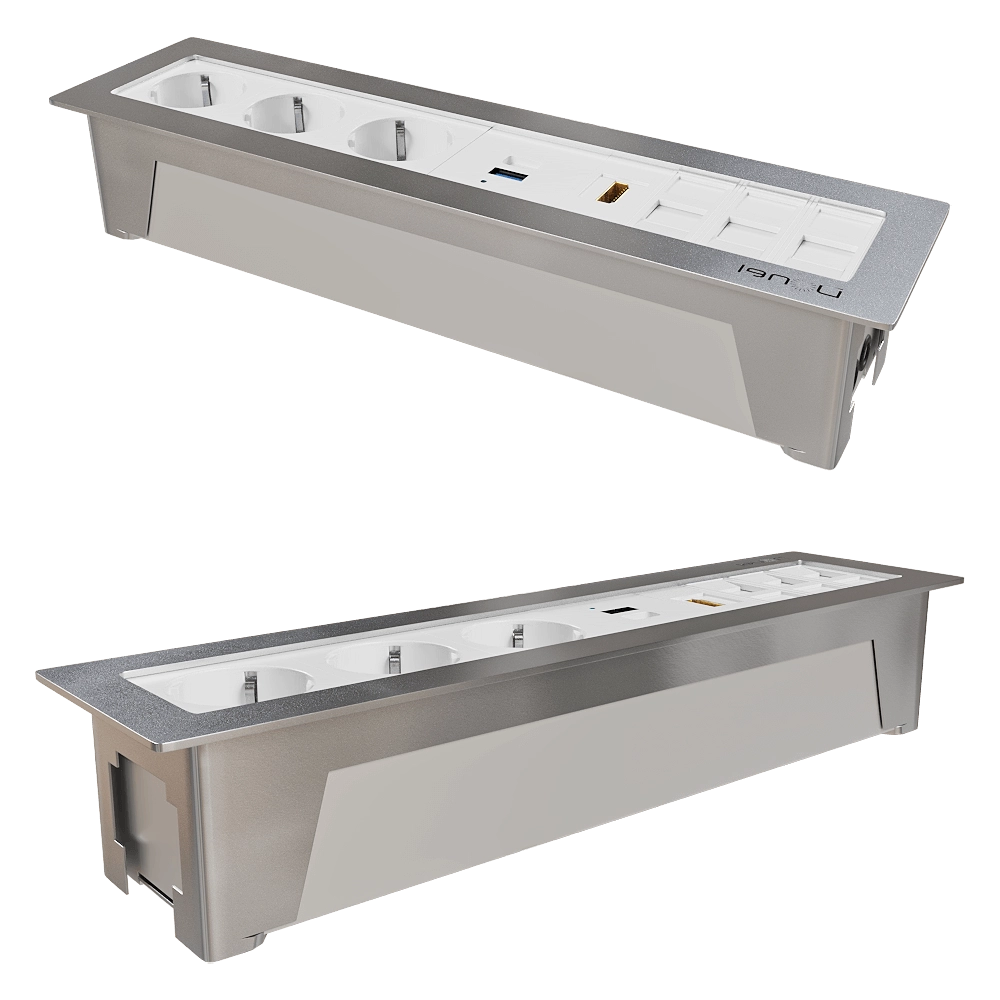 Donel  – Built-in socket block 12 mod. DDSB12IN 3D Model