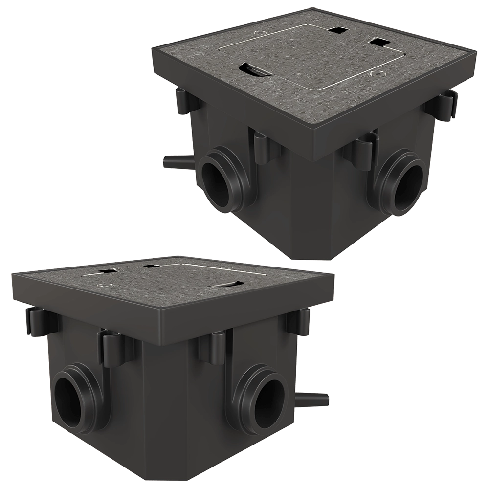 Donel  – Hatch 2 mod. (1 mod. 45×45 mm.) galvanized steel IP44 DFB2MRNFA 3D Model