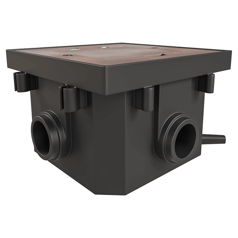 Donel  – Hatch 2 mod. (1 mod. 45×45 mm.) red copper IP44 DFB2MRRC 3D Model