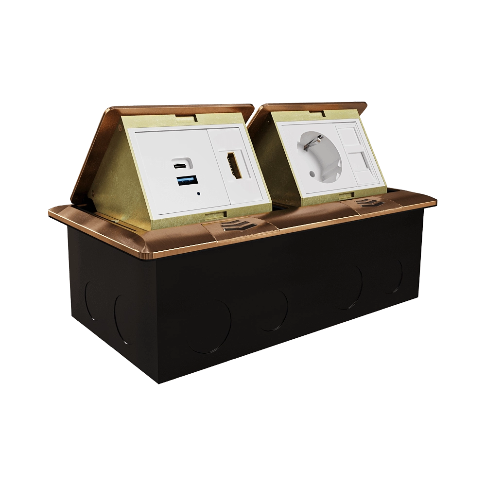 Donel  – Pull-out unit 3+3 modules antique brass  DPB6OB 3D Model