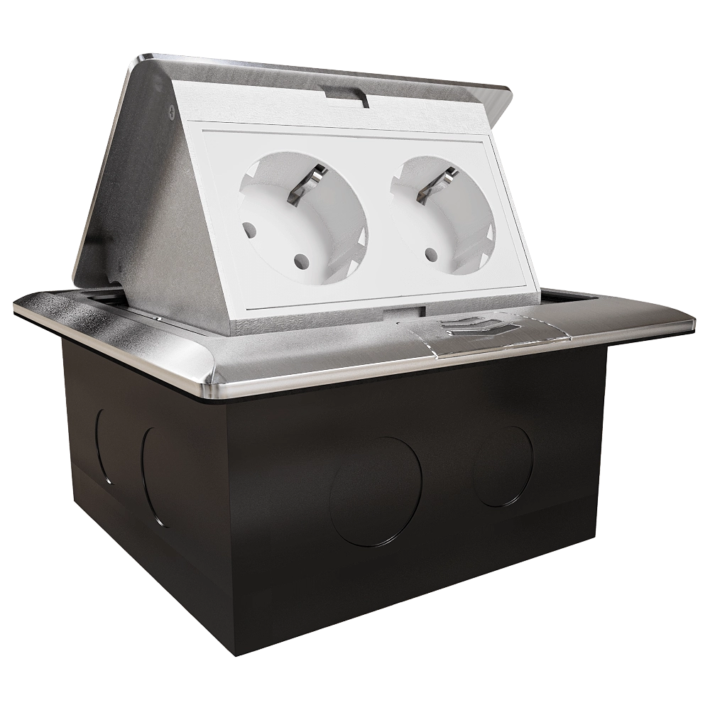 Donel  – Pull-out unit for 4 modules aluminum DPB4AL 3D Model