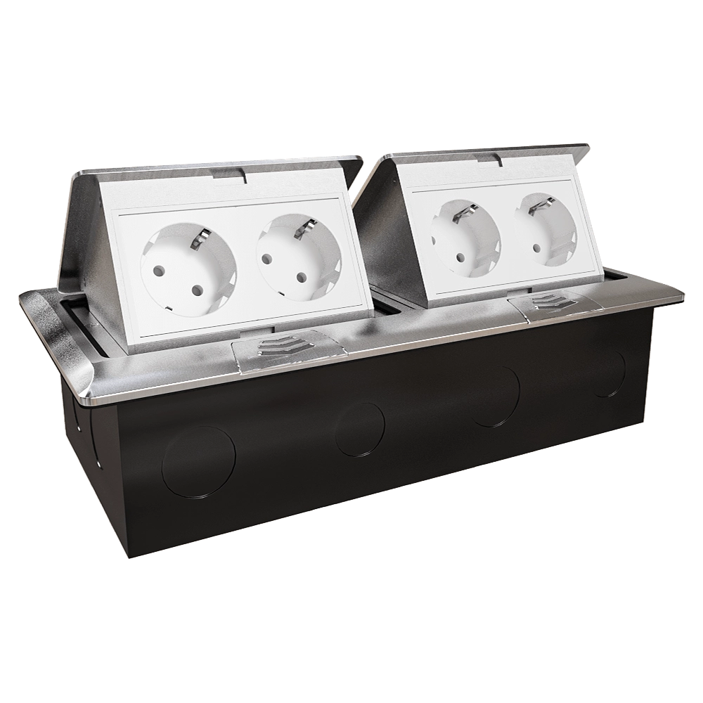 Donel  – Pull-out unit for 4+4 modules aluminum DPB8AL 3D Model