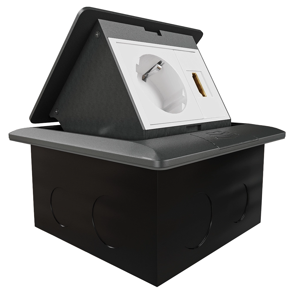 Donel  – Pull-out unit with 3 modules anthracite DPB3AN 3D Model