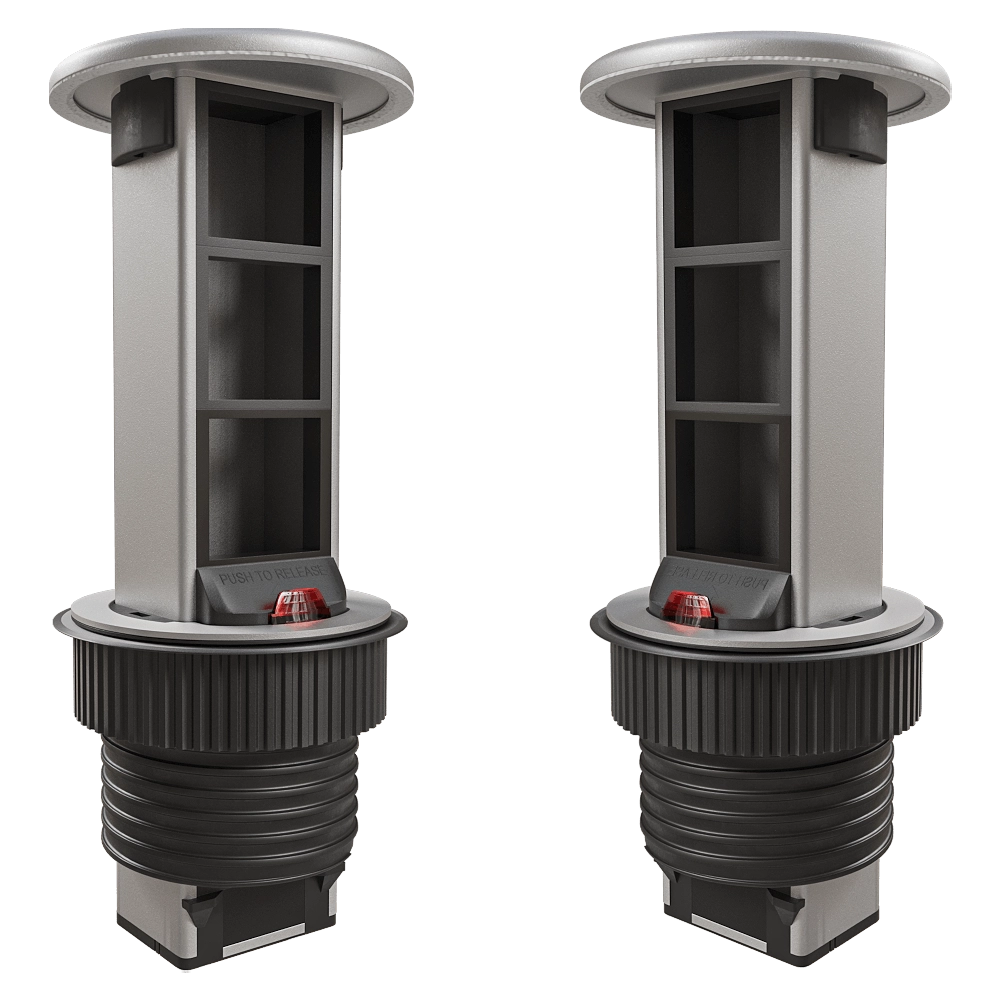 Donel  – Tabletop built-in retractable dresser unit Vertical 6. DDSB6V1AL 3D Model