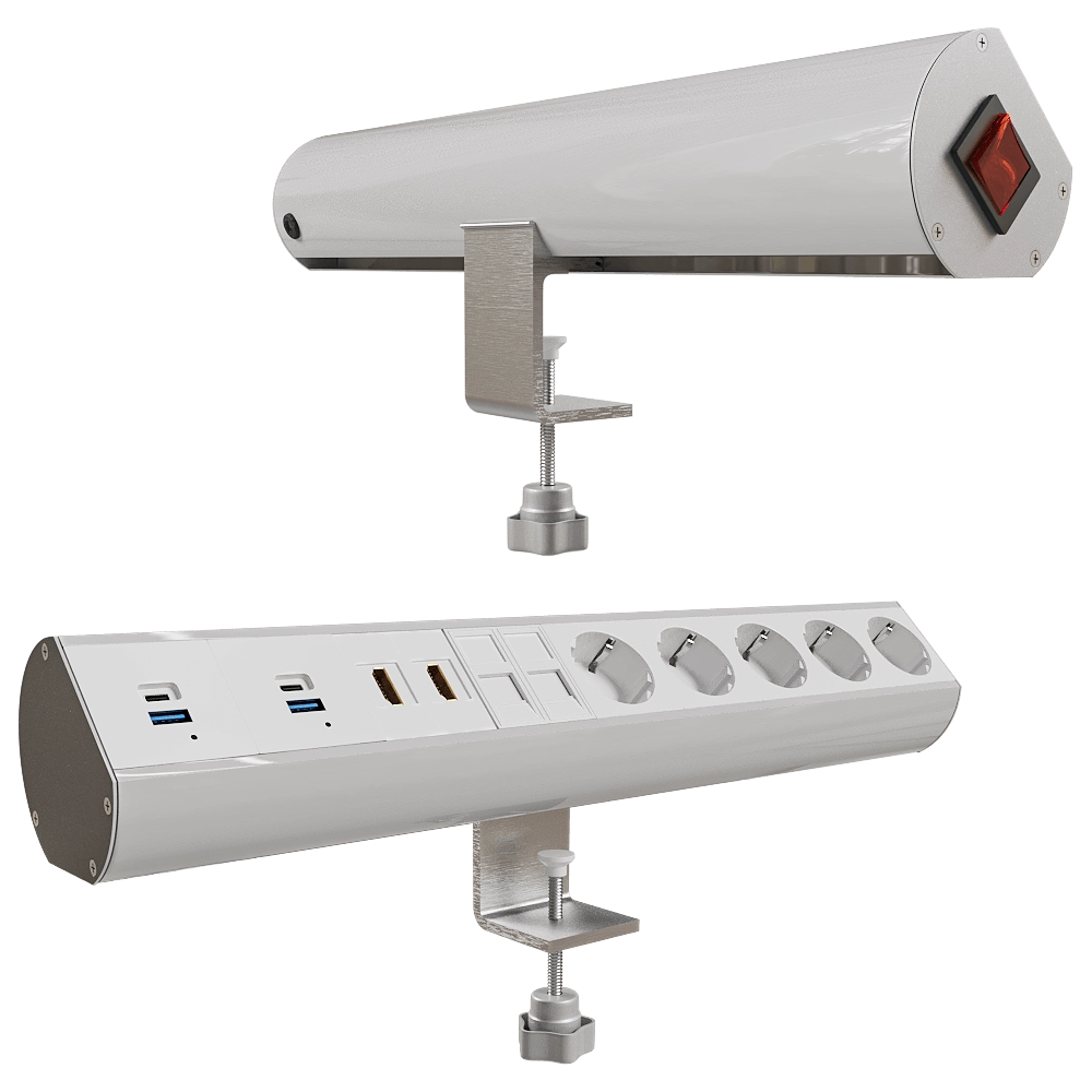 Donel  – Tabletop socket block Ovaledesign 18 mod. DDSB18O 3D Model