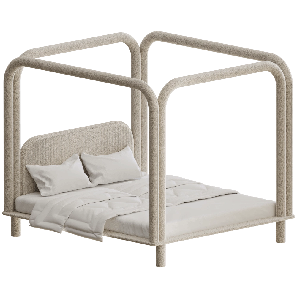 DONNA  – Bed ROUNDISH 3D Model