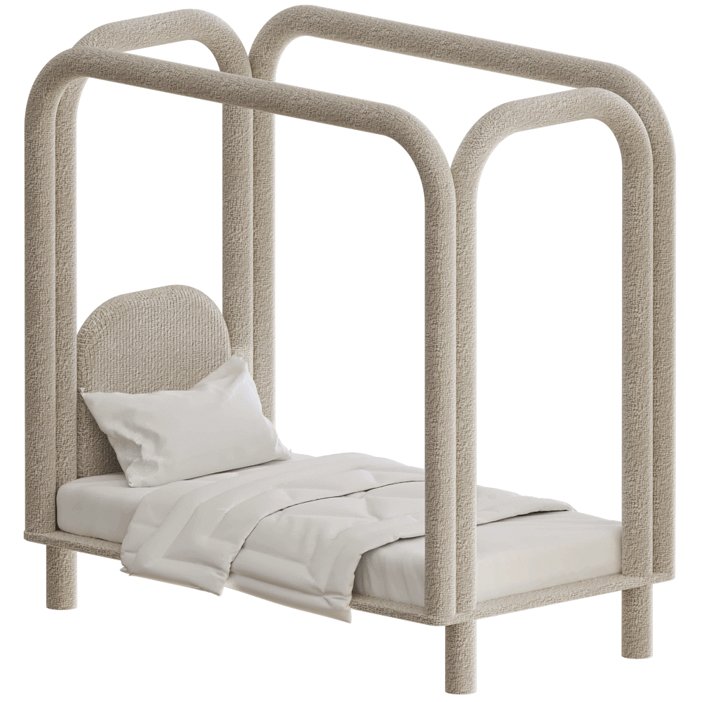 DONNA  – Bed ROUNDISH Kids 3D Model