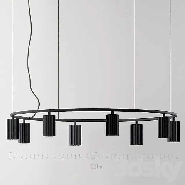 Donna Circle 100 Pendant from Nina Jobs and Stina Sandwall 3DModel Donna Circle 100 Pendant from Nina Jobs and Stina Sandwall 3DModel