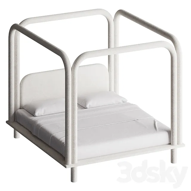 DONNA Furniture | double bed 3D Model DONNA Furniture | double bed 3D Model