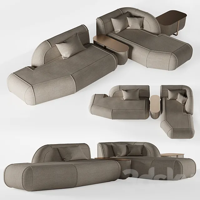 DONNA Raft sofa 3D Model
