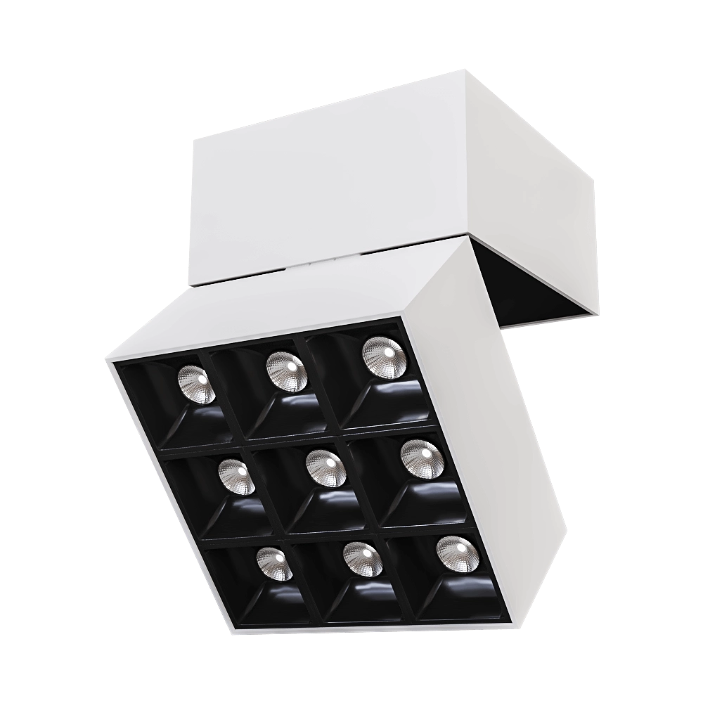 Donolux – Surface Mounted LED Downlight DL18153SQ9W1BB/W 3D Model