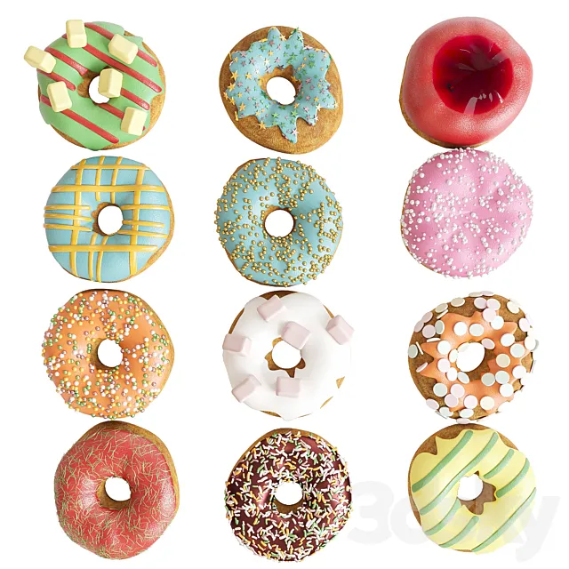 Donuts 3D Model