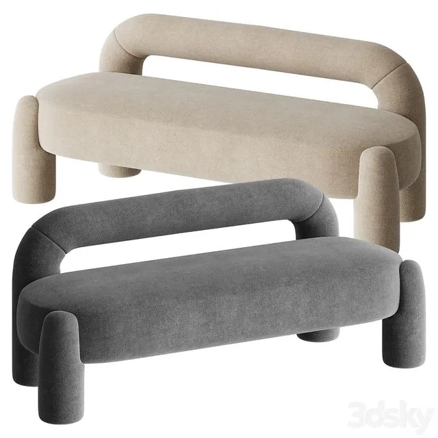 DOOQ MARLON Bench 3D Model