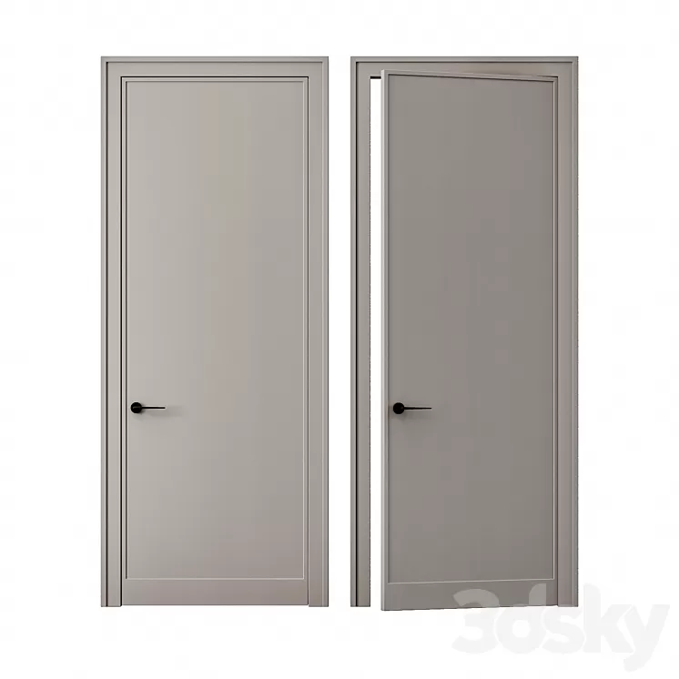 door art line 4 3D Model Free Download