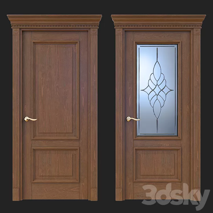 Door Beloravud ART2 Nut 3D Model