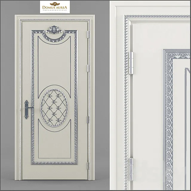 Door Cassia Q bianco 3D Model