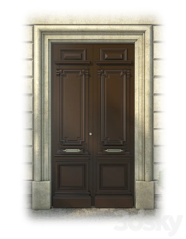 Door classic 3D Model